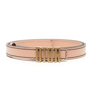Christian Dior 3D logo buckle leather belt